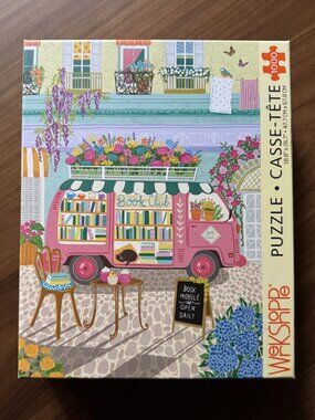 WerkShoppe "Mobile Book Club" 1000-Piece Jigsaw Puzzle by Jo Reid
